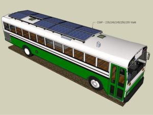 Autobuses energía solar