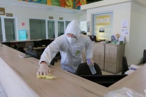 Proceso de desinfección oficinas CIACE - Domingo 22 de Marzo de 2020 (1)