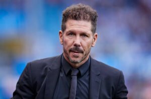 September 25, 2021, VITORIA, VIZCAYA, SPAIN: Diego Pablo Simeone, coach of Atletico de Madrid, looks on before the Span