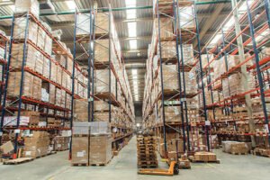 The warehouse complex for the storage of consumer goods
